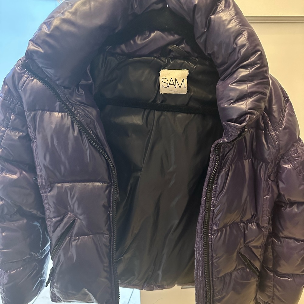 SAM short puffer size 10, purple